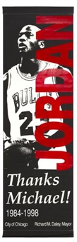1998 Michael Jordan Commemorative Street Banner